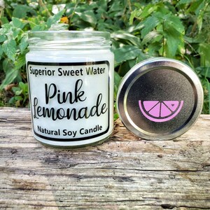 Pink Lemonade Soy Candle: Fruity Summer Scent