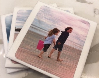 Personalized Ceramic Photo Coasters (Set of 4)