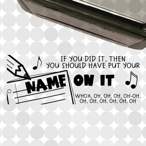 Put your Name on It! Self-inking Teacher Stamp