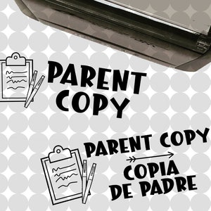 Parent Copy (English Only or English/Spanish) Self-inking Teacher Stamp
