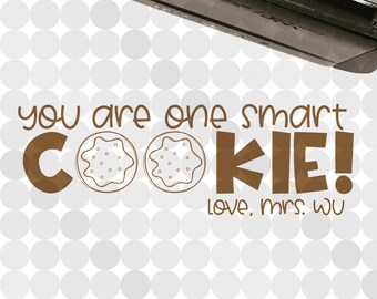 You are One Smart Cookie! Personalized Self-inking Teacher Stamp