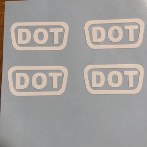 DOT Helmet Stickers