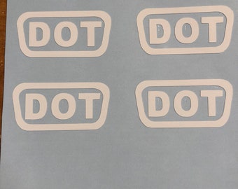 DOT Helmet Stickers