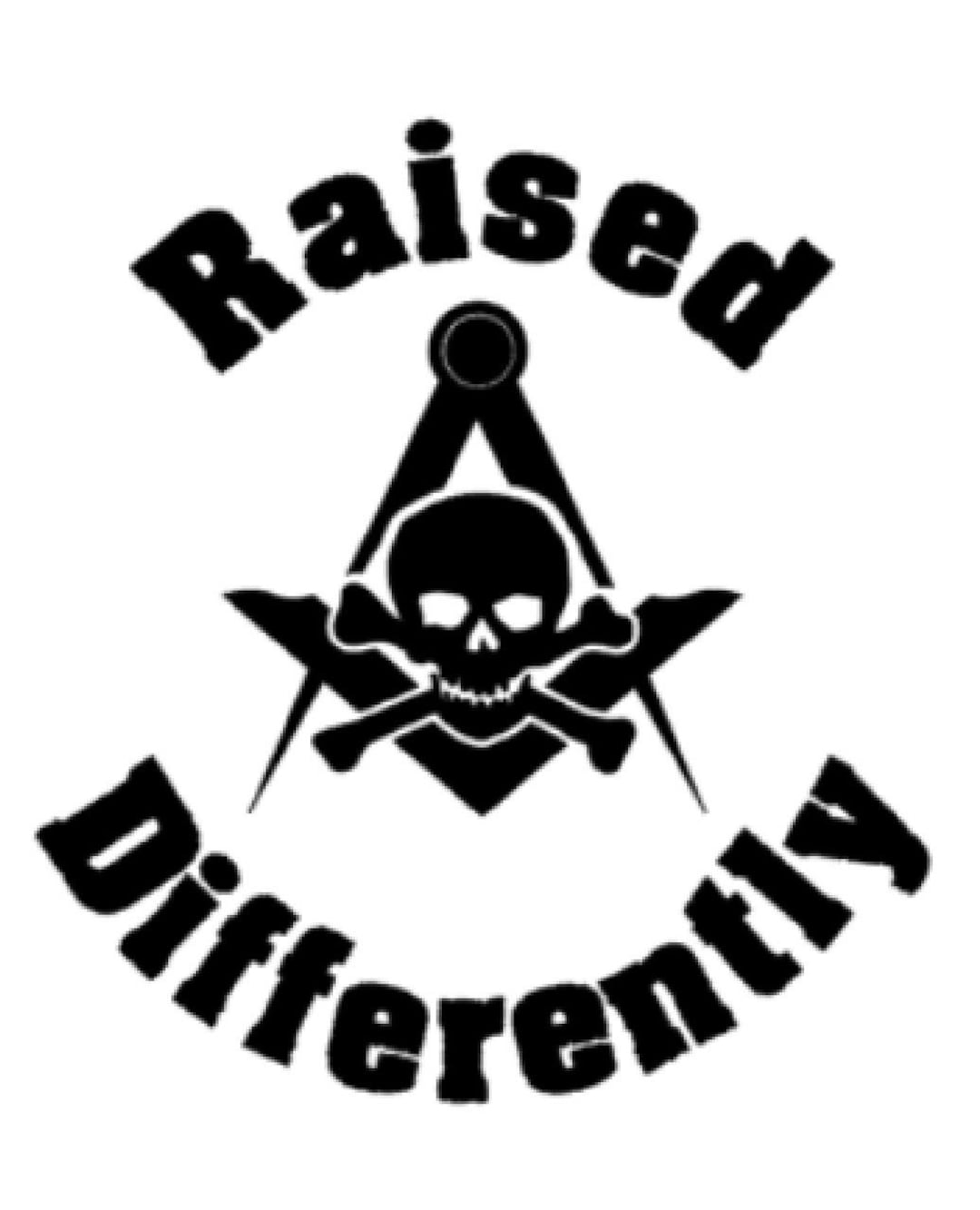 Raised Differently Masonic Decal Square and Compass With Skull - Etsy