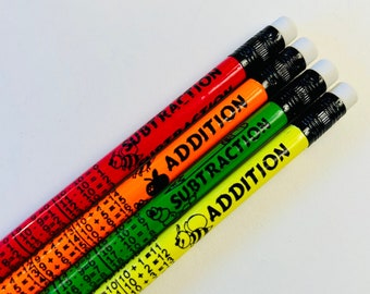 Addition and Subtraction Table Pencils