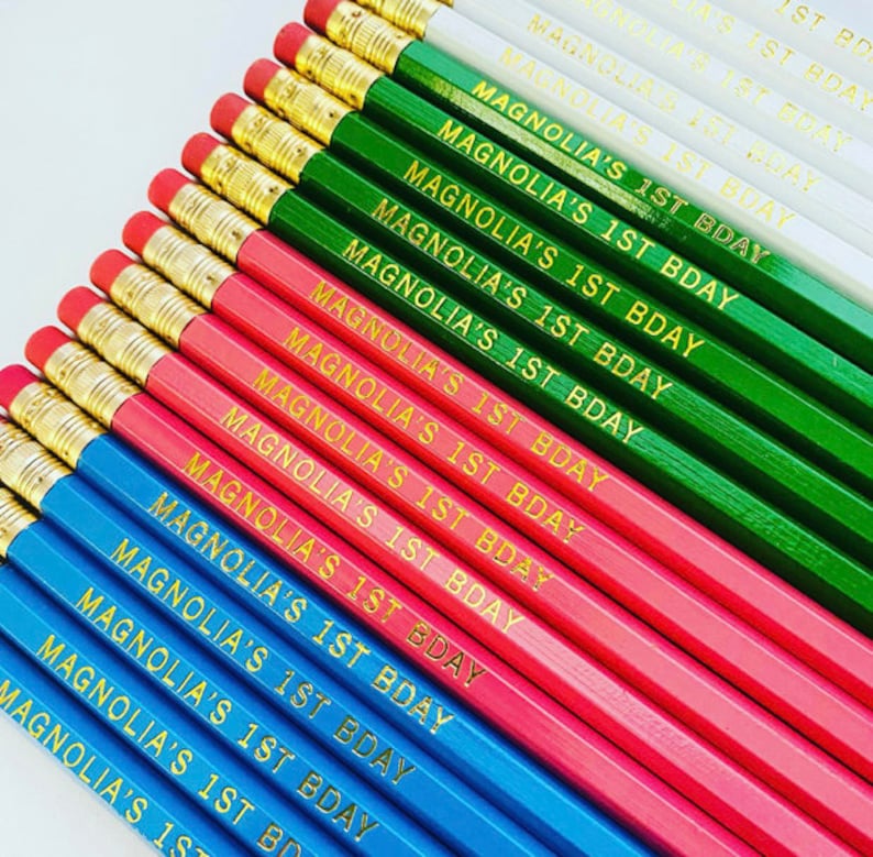 Personalized Name Pencils 5 Pack Single Message image 10