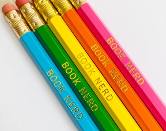 Book Nerd Pencil 5 Pack