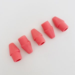 Arrowhead Pink Pearl End Cap Erasers 5-pk