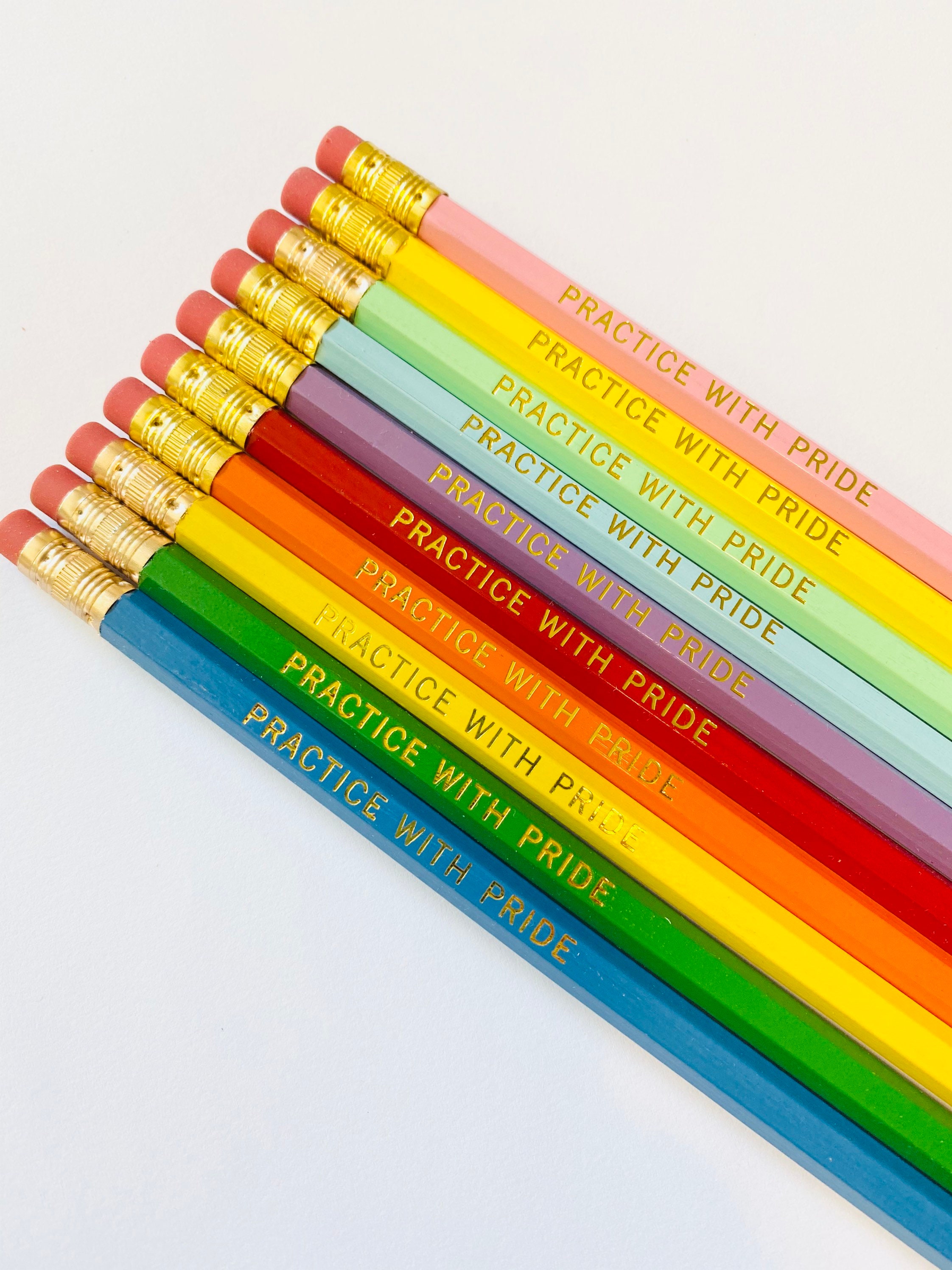 Personalized Multi Name White Pencils - 24 Pc.