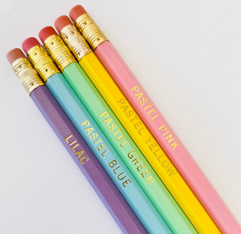 Personalized Name Pencils 5 Pack Single Message image 4