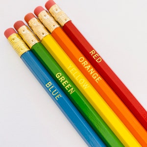 Personalized Name Pencils 5 Pack Single Message image 3