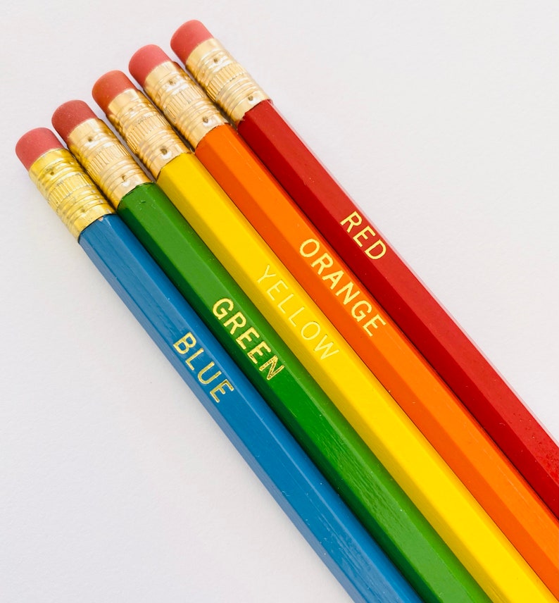 Personalized Name Pencils 5 Pack Single Message image 3