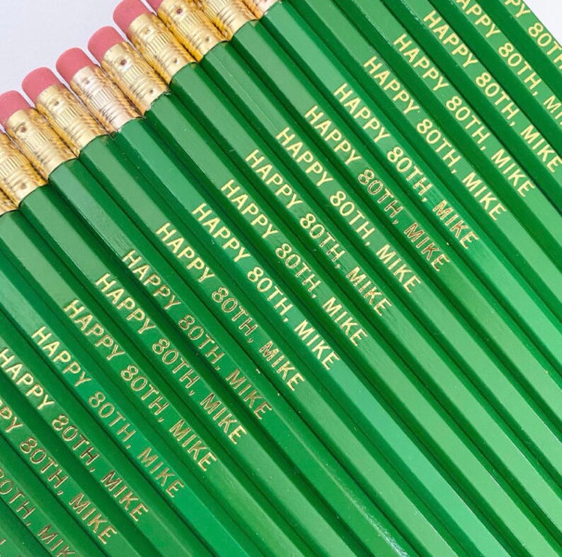 Personalized Name Pencils 5 Pack Single Message image 8