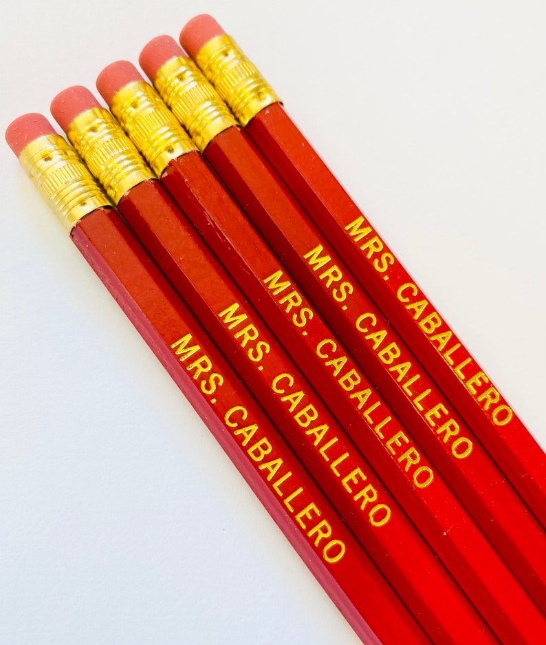 Personalized Name Pencils 5 Pack Single Message image 7