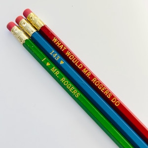 I Love Mr. Rogers Pencil Pack of 3