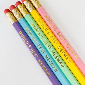 Personalized Name Pencils 5 Pack Single Message image 9