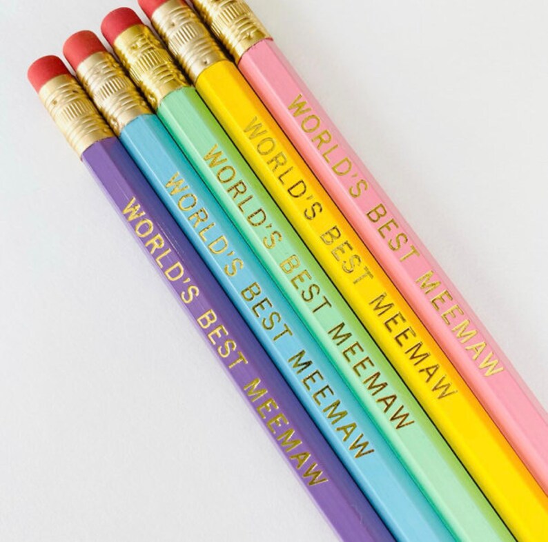 Personalized Name Pencils 5 Pack Single Message image 9