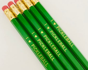 I Love Pickleball Pencil Set -5Pk