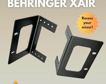 Recessed 19" Rack Ears (Pair) for BEHRINGER XR16 / XR18 / SD16 / and Midas MR16 / MR18