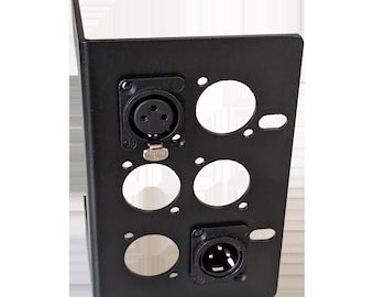 SINGLE Recessible 19" Rack Ear Behringer XR16 / XR18 & Midas MR16 / MR18 - 6 x chassis mounted connectors