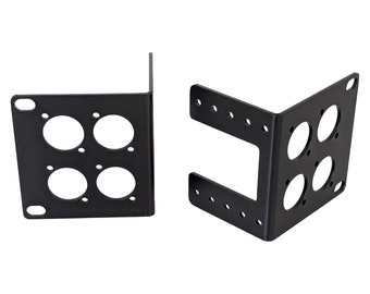 Recessible 19" Rack Ears (PAIR) D-TYPE x 4 Behringer XR12 Midas MR12 X-Air SD8 Recessed Rack Ears, Rack Mount