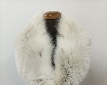 Cuello de piel, cuello de piel de zorro, cuello de piel auténtica, accesorios de invierno para abrigos