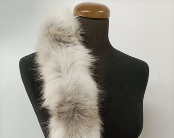 Fur hood trim, real fox hood trim, fur collar,  fox fur hood trim, fur scarf.