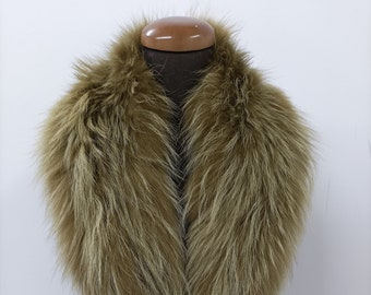 Fur Fox High Quality Fur Collar Black Color Coat Winter - Etsy