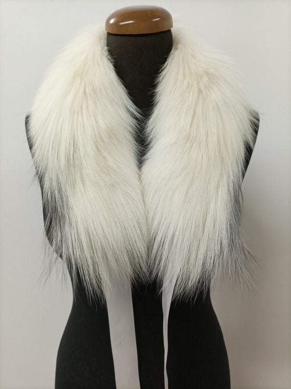 Cuello de piel, cuello de piel de zorro de alta calidad, accesorios de  abrigo de invierno -  México