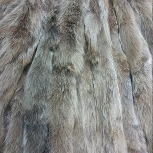 Fur Haki Coyote Fluffy Stripes Trims Diy Crafts Use It Collar, Scarf ...
