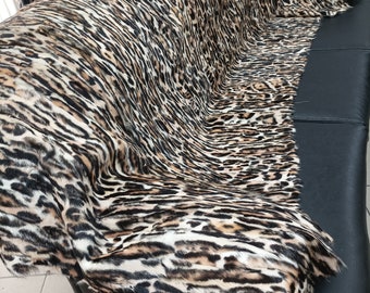 Real Goat fur blanket throw leopard, Home warmer