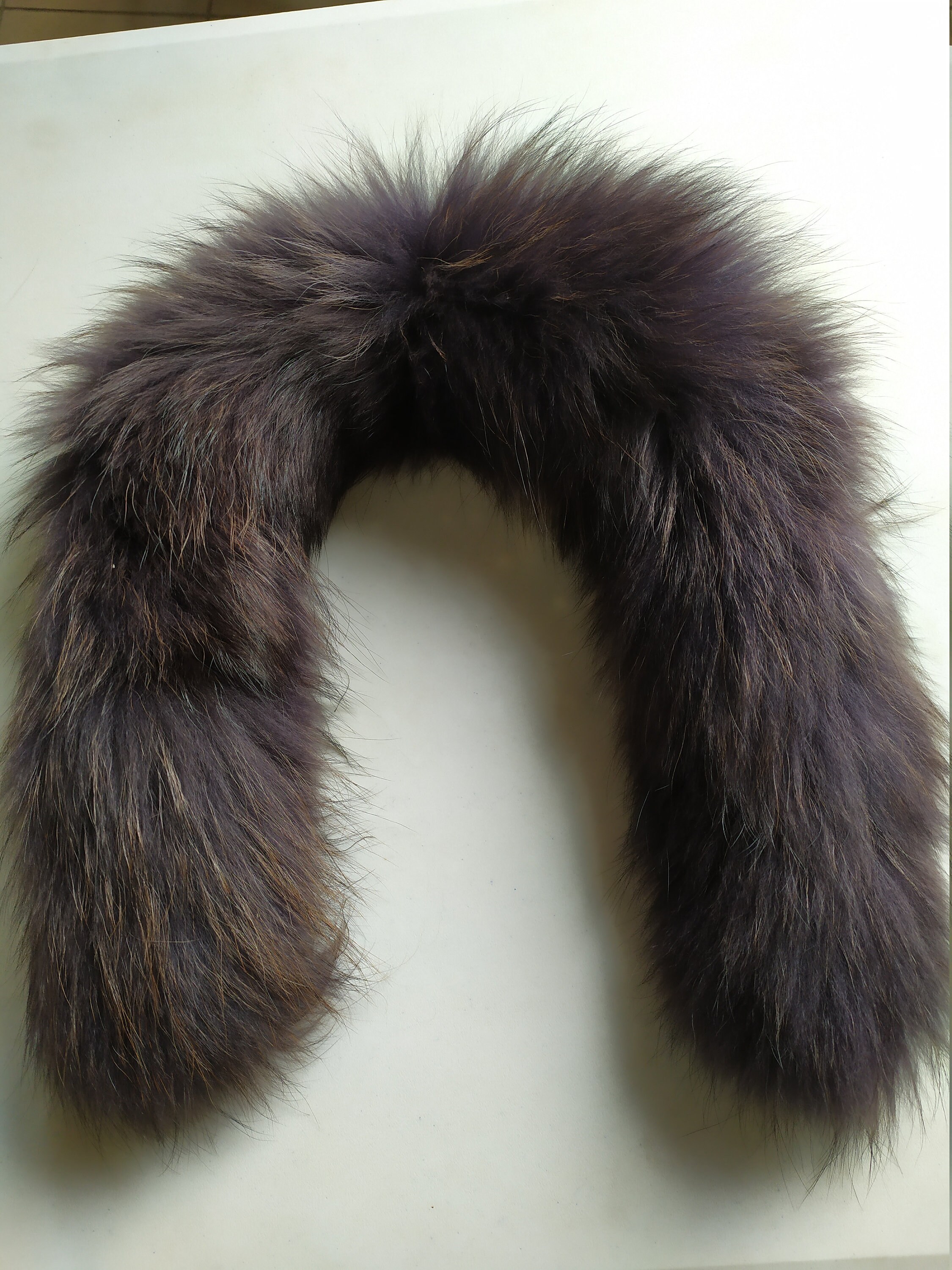 racoon fur hood trim