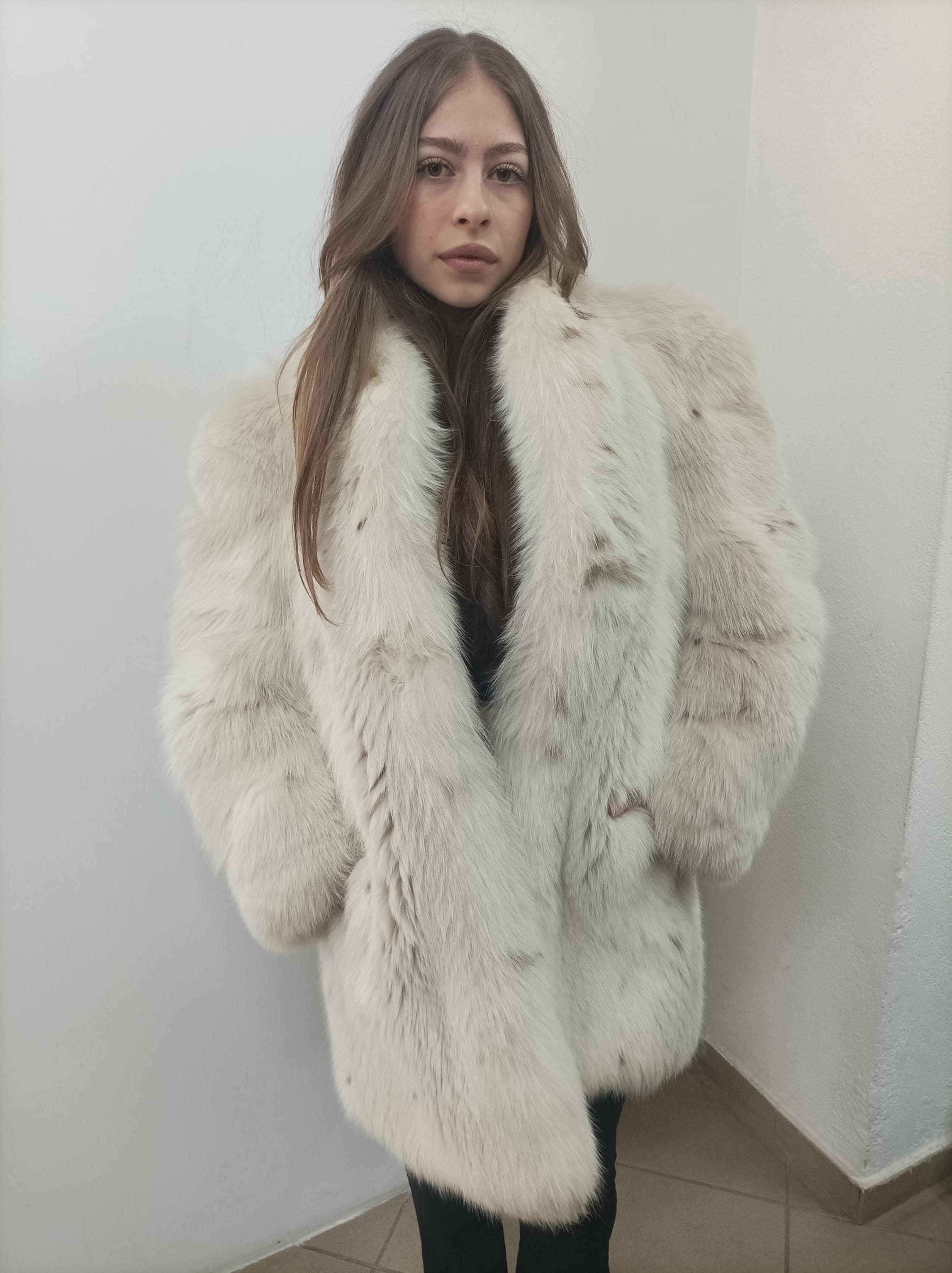 Natural Fox Fur Coat - Womens Winter Outerwear - Size 2XL - Etsy
