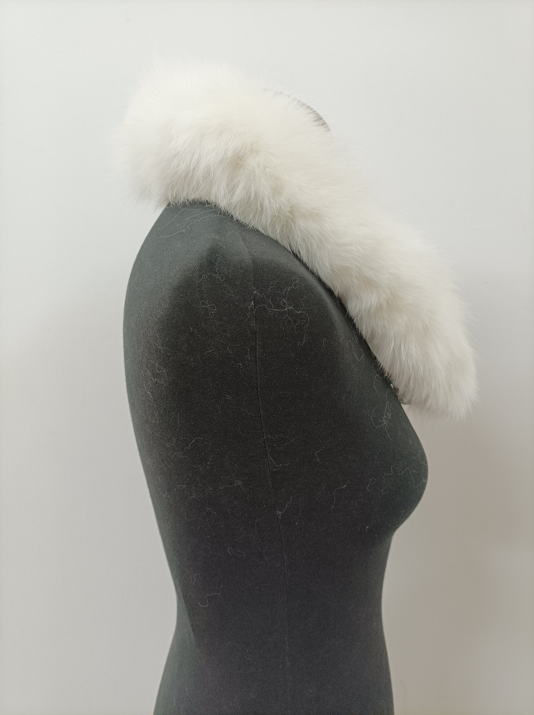 Fur Hood Trim, Real Fox Hood Trim, Fur Collar, White Color, Fox Fur ...