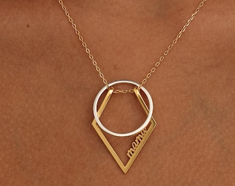 Custom Ring Holder Necklace | Personalized Mothers Day Gift | Wedding Ring Keeper Jewelry | Promise Ring Protector | Nurse Doctor Necklace