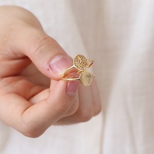 Actual Paw Print Ring by Lynn Minimalist | Custom Nose Print Jewelry | Pet Memorial Gift | Details Of Your Pet Paw Print Or Nose Print Ring