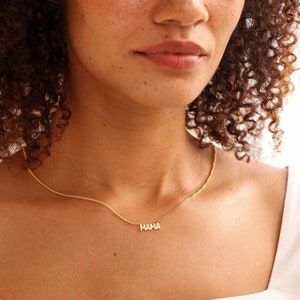 Custom Name Necklace With Curb Chain | My Name Necklace | Custom Made Name Necklace | Initial Necklace | First Mothers Day Gift Ideas