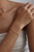Custom Best Friend Bracelet | Two Initial Charm With Curb Chain | Personalized Name Bracelet | Friendship Jewelry | Bridal Gift For Her product logo