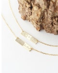Bar Fingerprint Necklace | Handwriting Necklace | Signature Necklace | Memorial Necklace | Thumbprint Necklace | Remembrance Necklace
