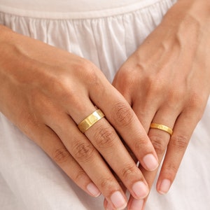 Fingerprint Ring Custom Fingerprint Band Ring Thumb Ring Dainty Ring Engagement Ring Promise Ring Memorial Mother's Day Gift image 4