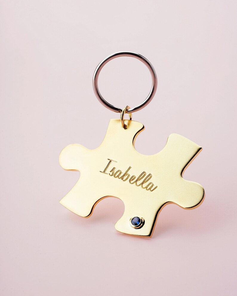 Custom Puzzle Keychain Best Friend Keychain Personalized Etsy Australia