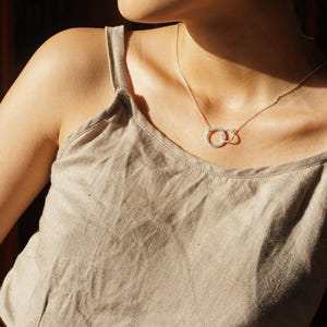 Personalized Infinity Necklace | Mother Daughter Necklace | Custom Coordinate Necklace | Graduation Gift | Meaningful Jewelry for Mother day image 8