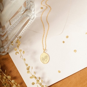Ready To Ship From US and AUS | Sunflower Earrings and Necklace Set | Dainty Dangle Earrings | Minimalist Earrings | Delicate Necklace