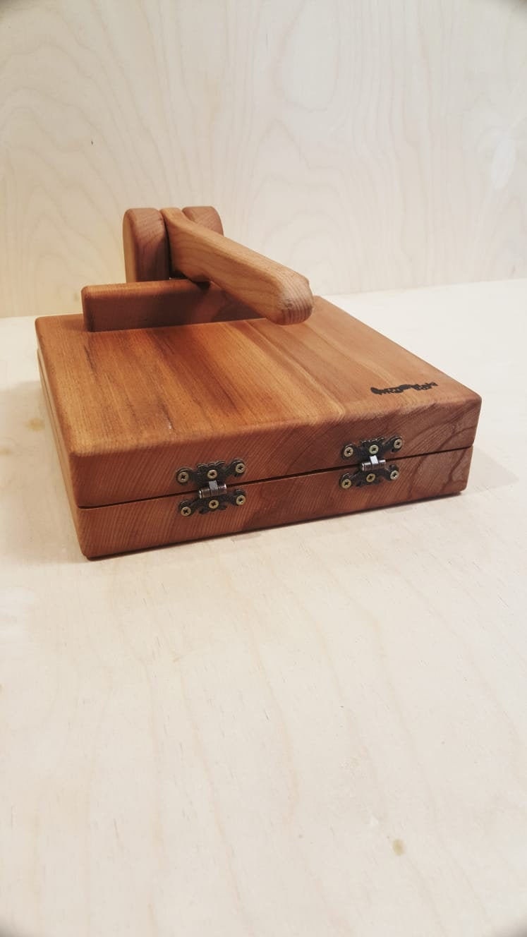 Pianpianzi Tortilla Holder for Toaster Mini Wooden Cutting Board