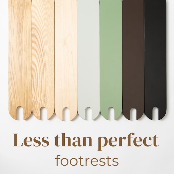 Verstelbare massief houten voetsteun voor IKEA Antilop kinderstoel - Less Than Perfect Oak | Esdoorn | As