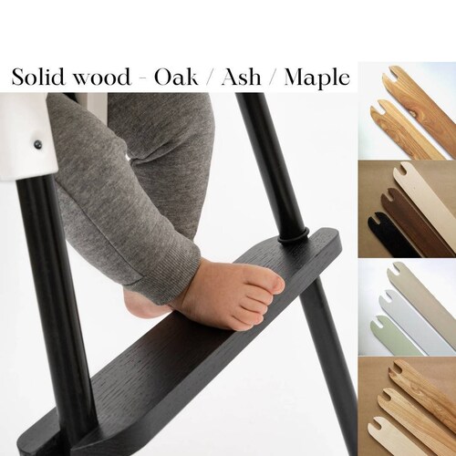 Personalised IKEA Antilop Highchair Solid Oak / Ash / Maple Etsy UK