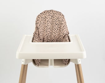 Wipeable Cushion Cover for IKEA Antilop Highchair - Dots on Rose