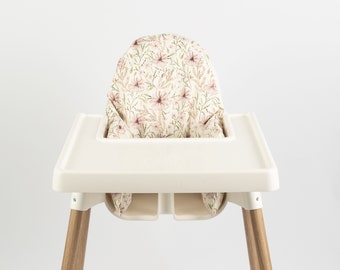Housse de coussin lavable pour chaise haute IKEA Antilop - Fleurs des prés