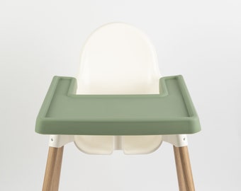 IKEA Antilop Highchair Full Cover Tray Silicone Placemat - Sage Green