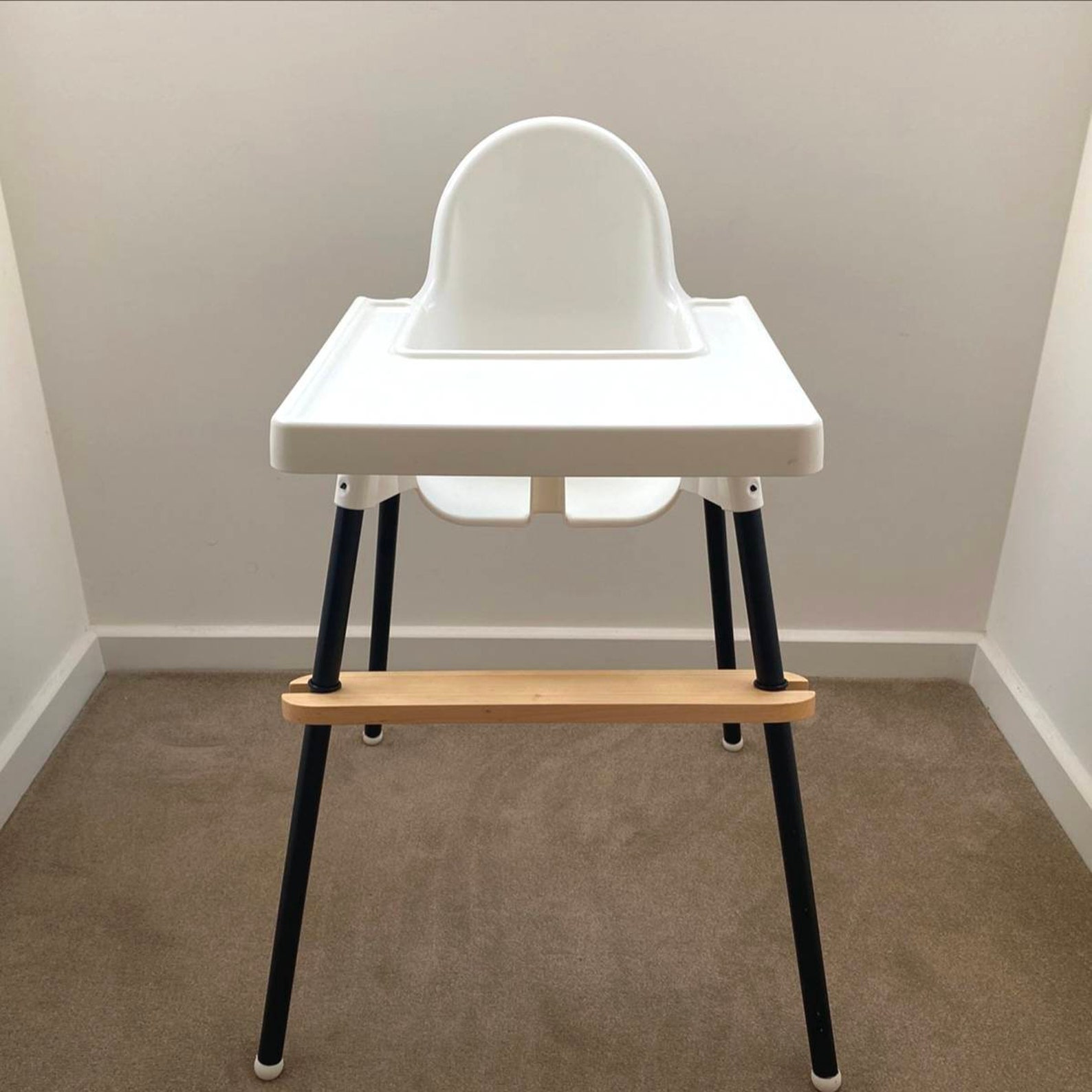 IKEA Antilop Highchair Solid Oak Wood Footrest / Adjustable / Etsy UK